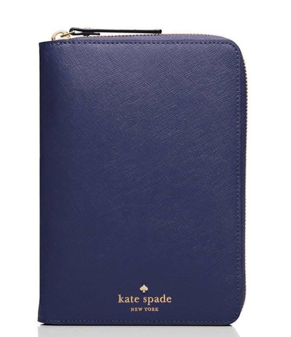 Kate Spade Grand Street Zip Around Personal Organizer Cobalt Blue Daybook